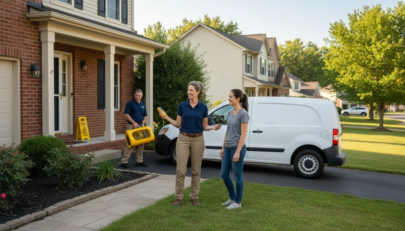 Residential water damage restoration in Ashland, MS